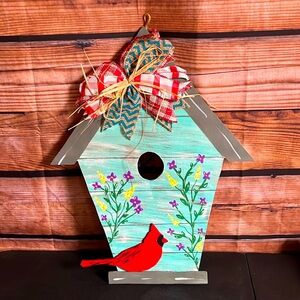 Hand painted bird house